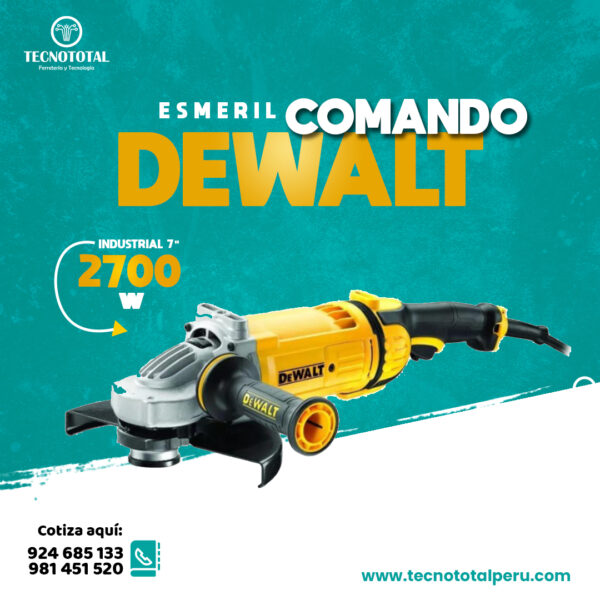 Esmeril angular 9'' commando 2700 w. DEWALT