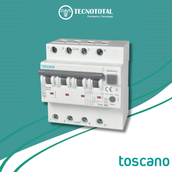 Termomagnético-diferencial-3pn-63a-30ma-clase-b-toscano