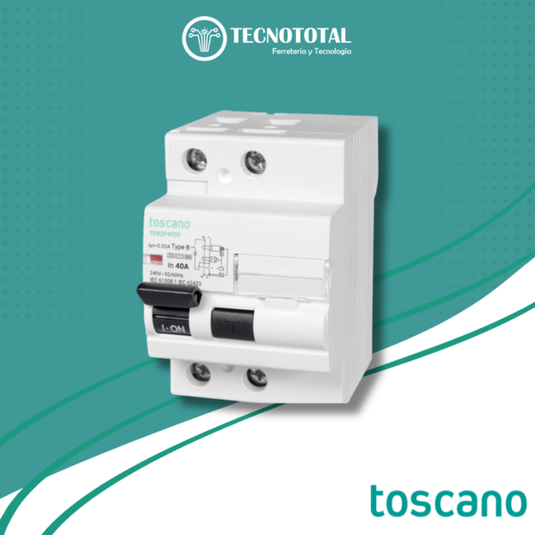 diferencial-monofasico 2-polos-63a-30ma-clase-b-toscano