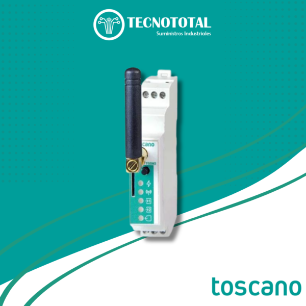 Modulo de control via GSM, antena y batería incluidas. TOSCANO Cod. 10003054.