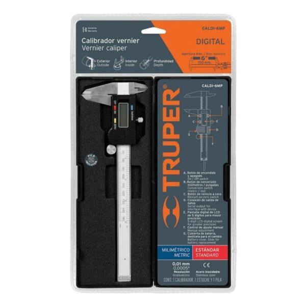 Calibrador Vernier Digital 6" Truper 14388