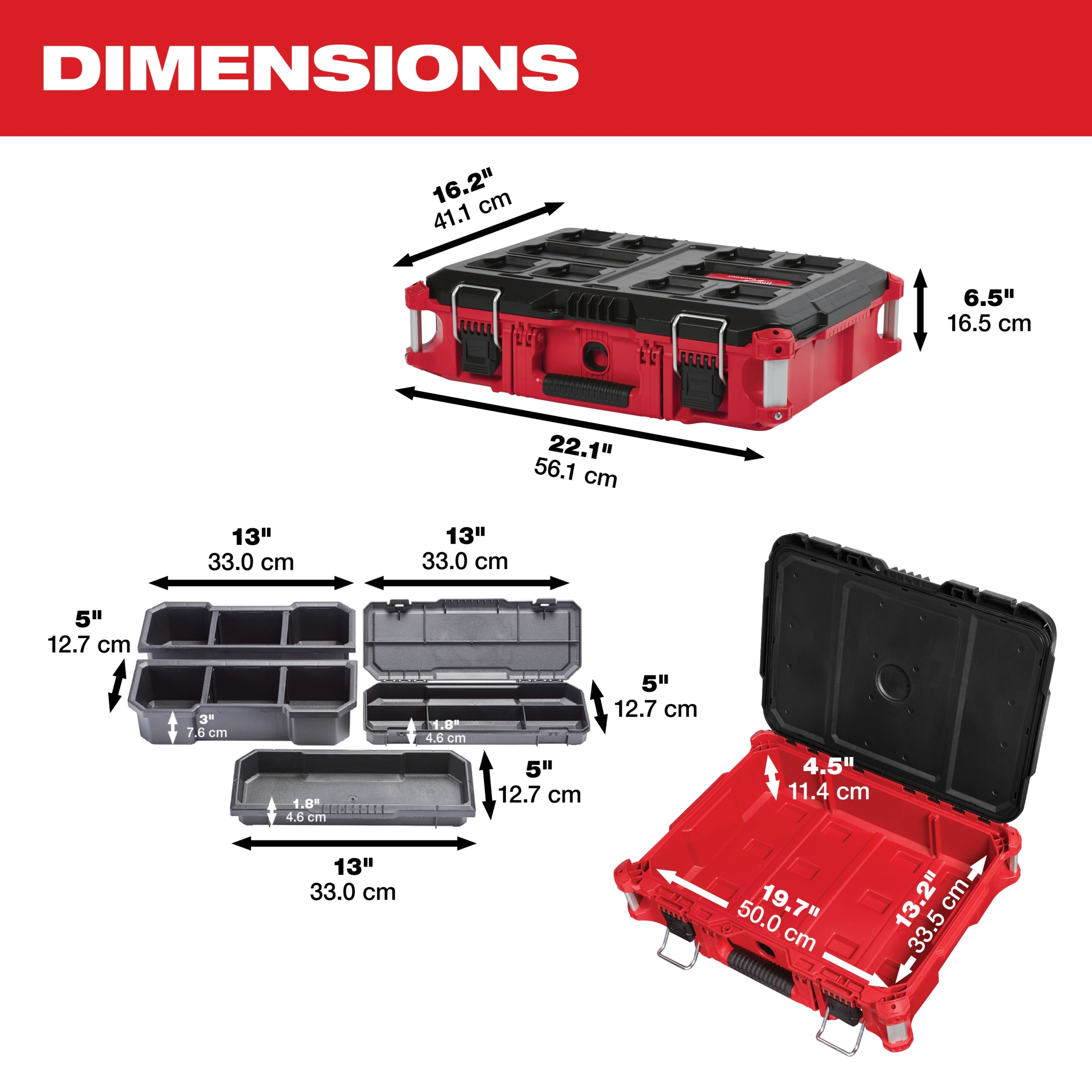 Caja de Herramientas PACKOUT™ Milwaukee 48-22-8424