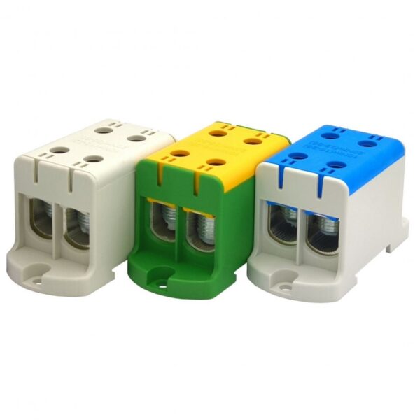 Borne Bimetálico Universal para Carril DIN 4 Conexiones 1.5mm²
