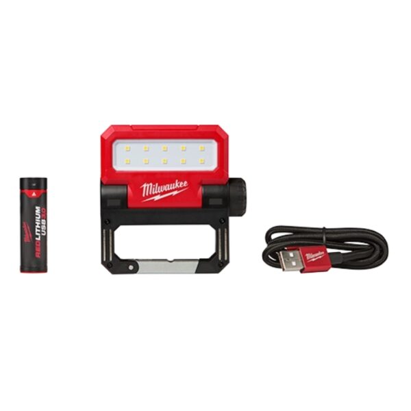 211421 milwaukee reflector pivotante redlithium usb rover 550 lúmenes