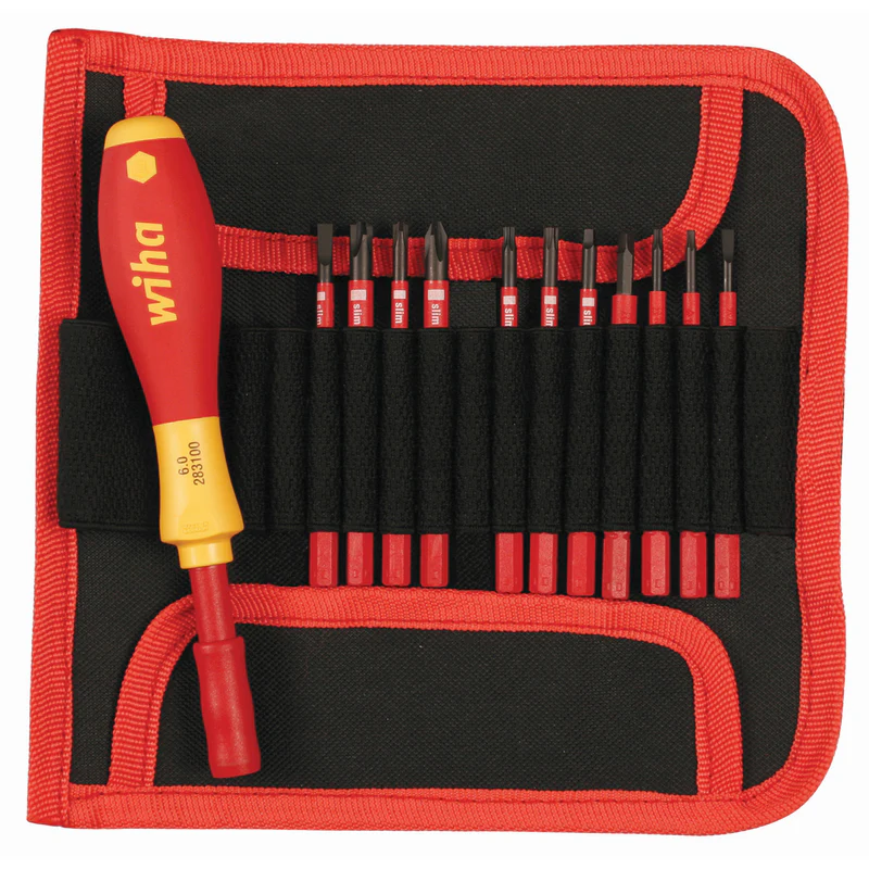 28392 Wiha Juego de 12 piezas Slimline aislado