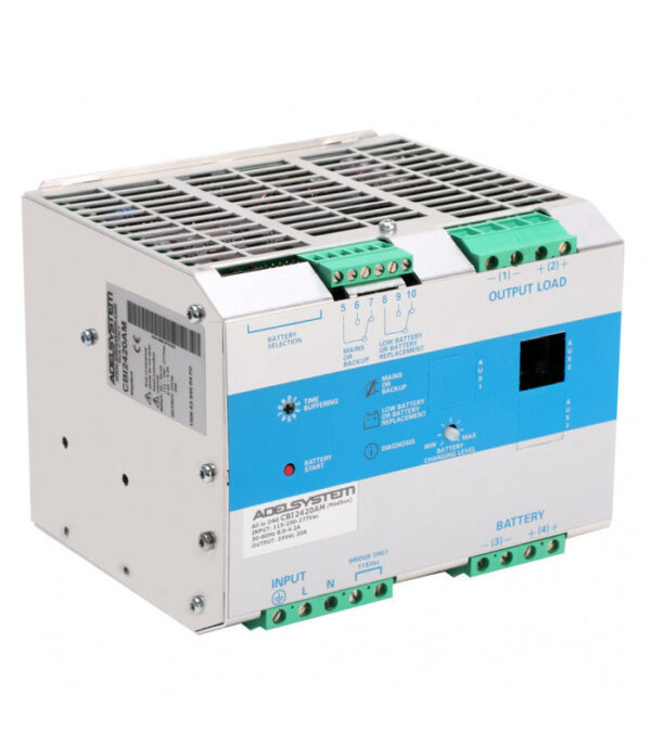 CBI2420A Fuente de Alimentación Industrial con Respaldo DC-UPS 24V 25A Adelsystem