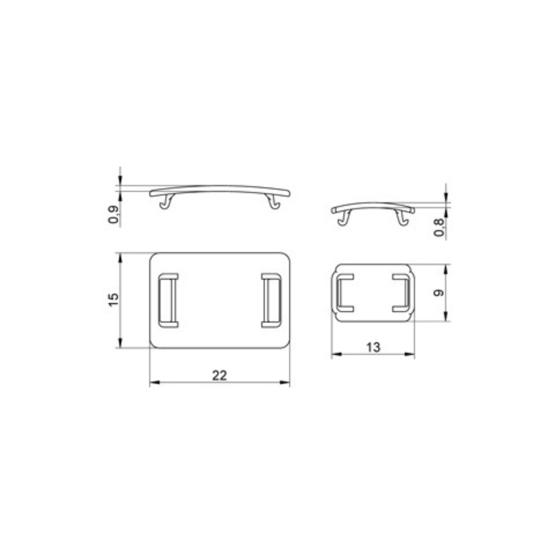 Etiquetas De Marcaje Para Bornes De Seguridad BD 35120 Gris