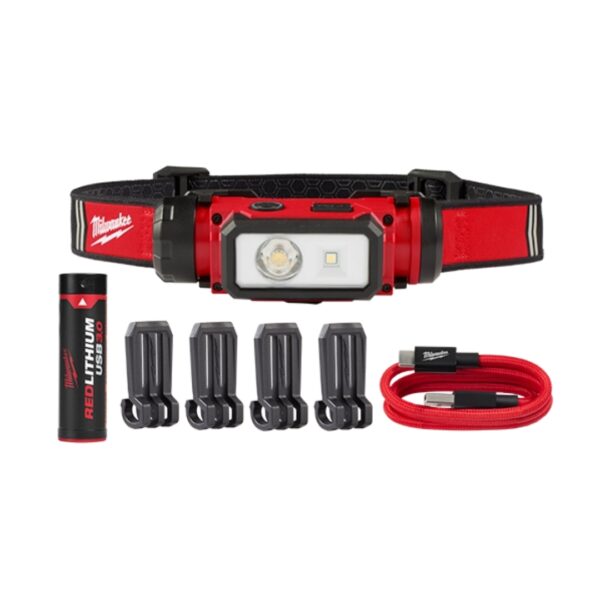 Linterna Industrial para Casco USB Recargable Milwaukee
