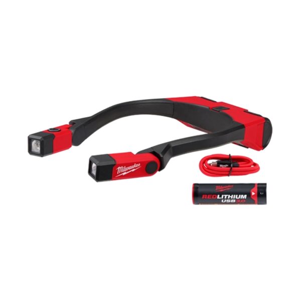 Luz de cuello recargable usb de 400 lúmenes milwaukee