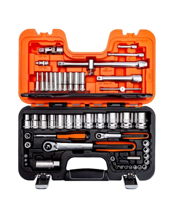 Set dados poligonales 14 y 12 - 56 piezas - Bahco