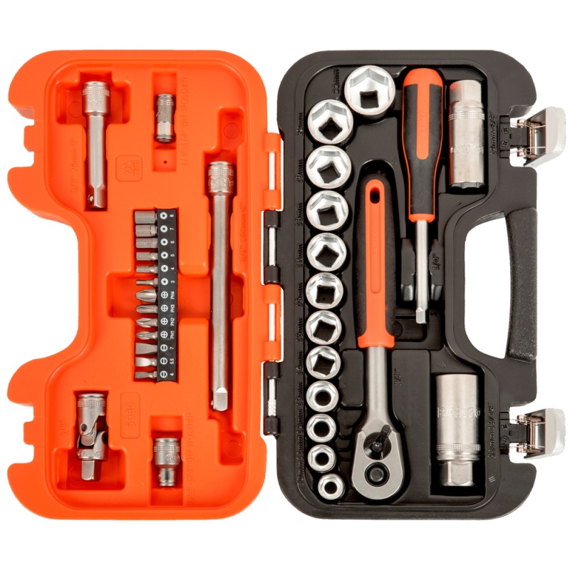 Set de Dados Hexagonales y Ratchet BAHCO S330 - Imagen 2