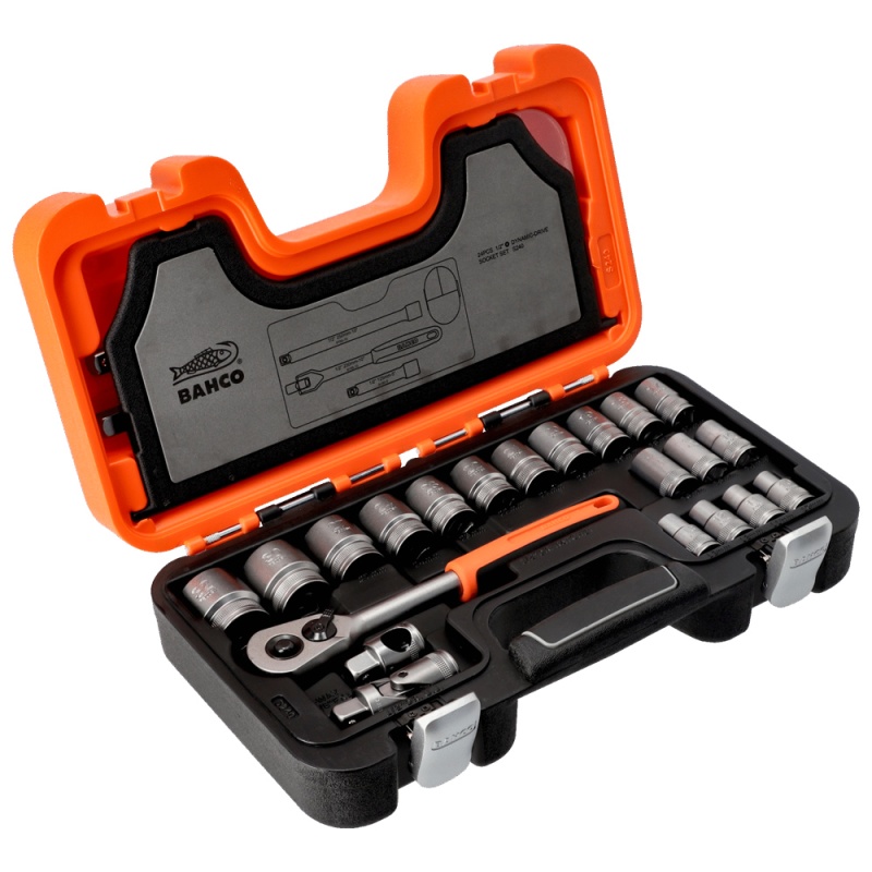 Set de Dados Hexagonales y Accesorios 1/2" BAHCO S240 - Imagen 2