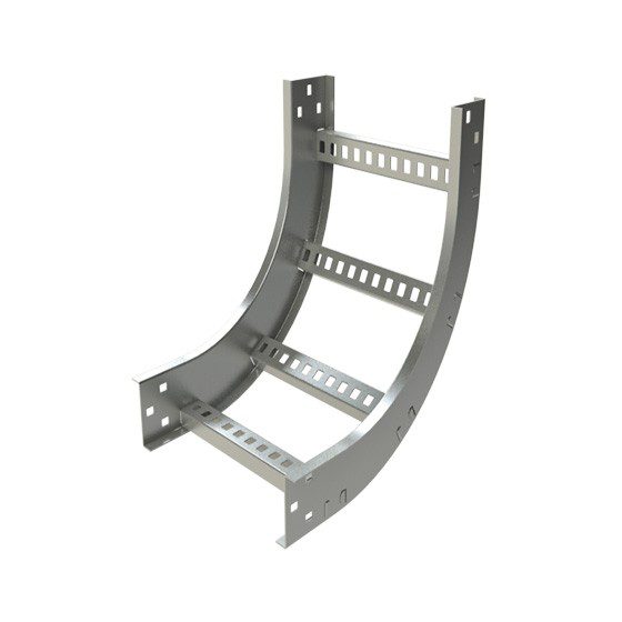 Curva vertical interior 90º con tapa Galvanizada en caliente