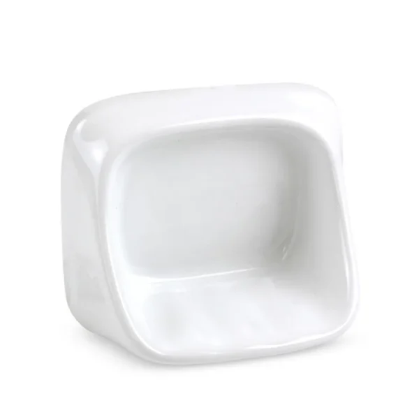 Jabonera Blanca de Pared TREBOL