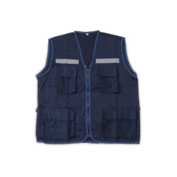 Chaleco Azul con Bolsillos Talla M