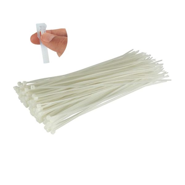 Bridas reutilizables REL-250 Blanco, Blíster x100 HellermannTyton